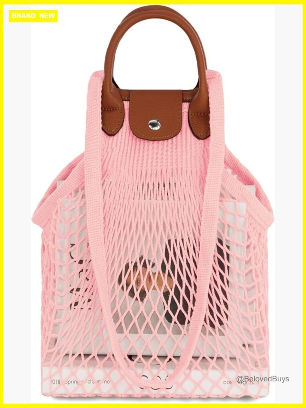 Large Woven Straw Mesh Tote Bag, Beach Hobo Bag Foldable
